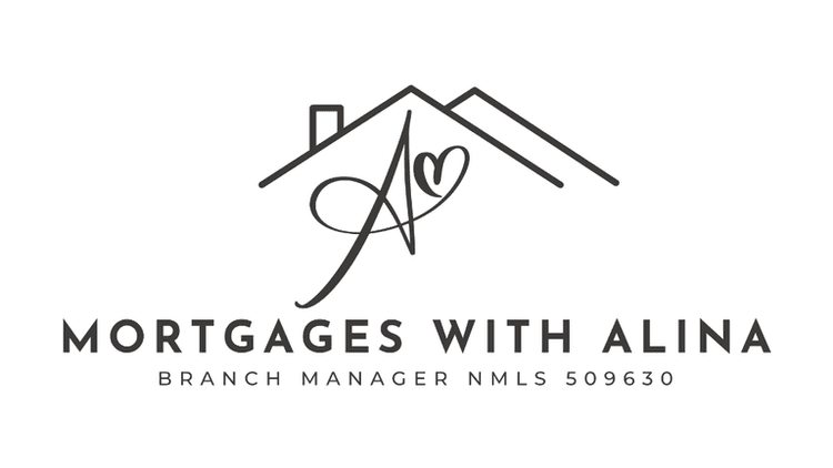 "Logo for Mortgages With Alina, featuring a heart-shaped 'A' and house graphic, representing personalized mortgage services."