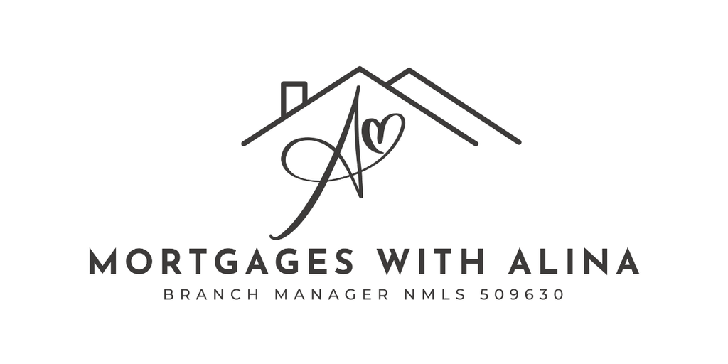 "Logo for Mortgages With Alina, featuring a heart-shaped 'A' and house graphic, representing personalized mortgage services."