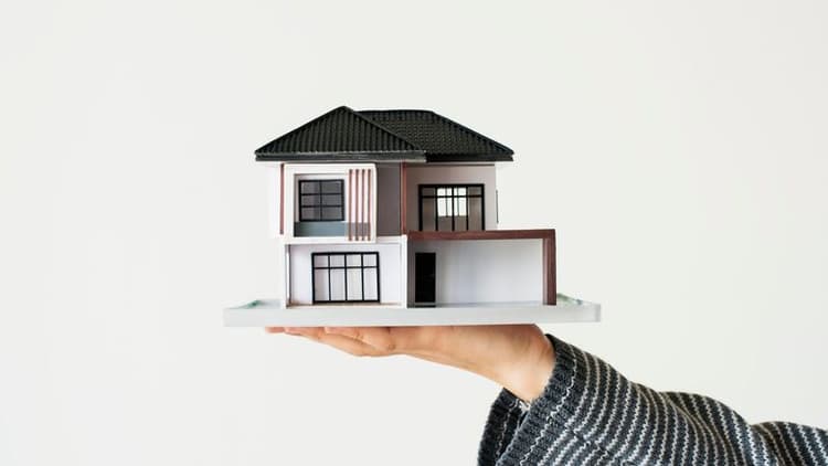 House Loan Concept Isolated On White Background