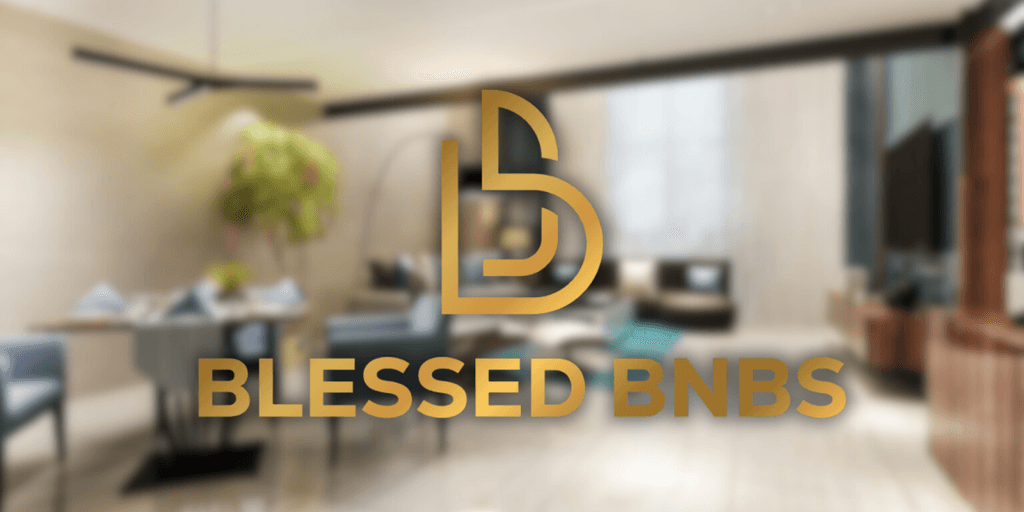 Blessed BNBS logo representing Jeff Thomas’s luxury short-term rental business, focused on data-driven strategies and exceptional guest experiences