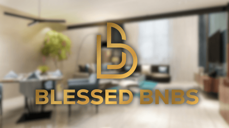 Blessed BNBS logo representing Jeff Thomas’s luxury short-term rental business, focused on data-driven strategies and exceptional guest experiences